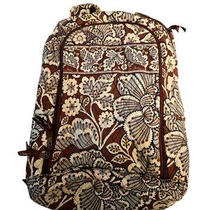 Vera Bradley Very Bradley Brown Floral Backpack